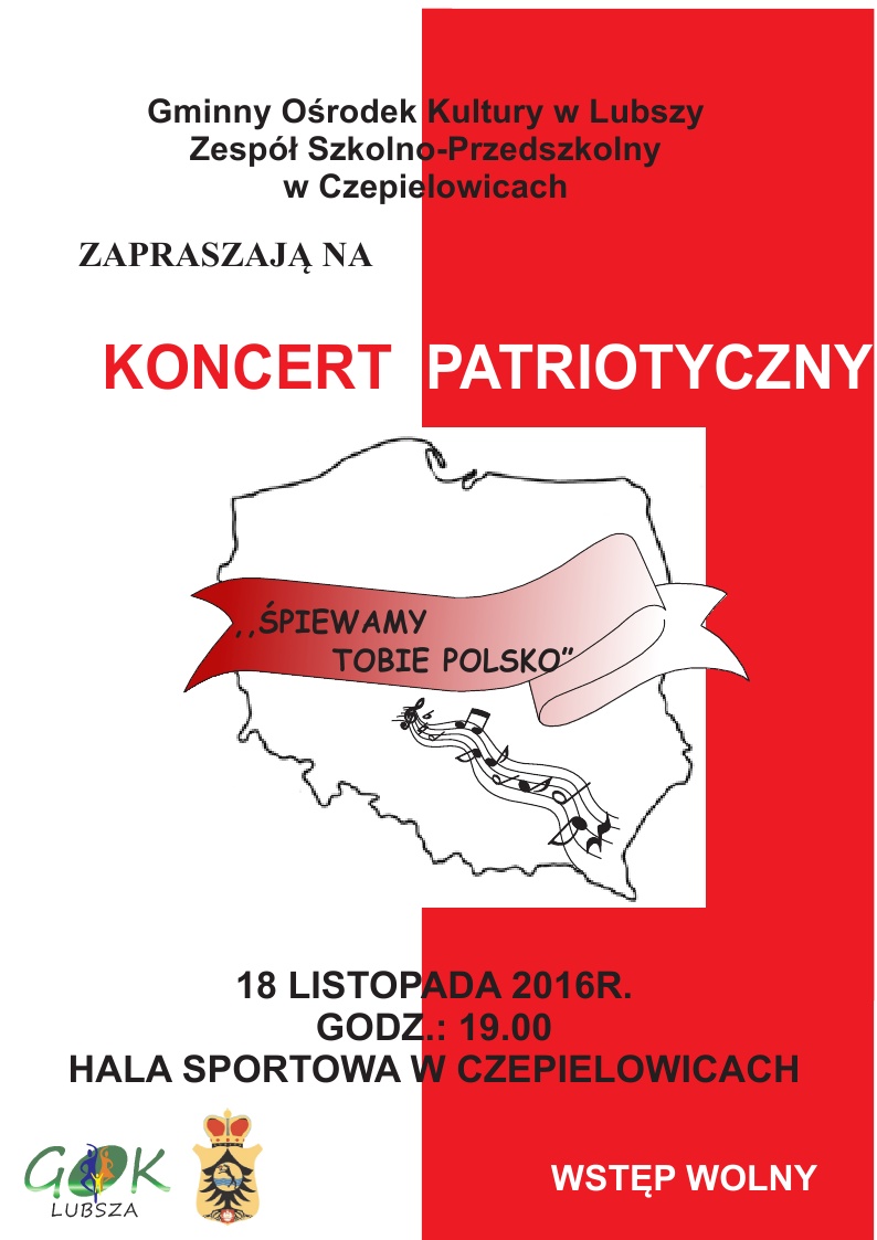 AFISZ KONCERT PATRIOTYCZNY