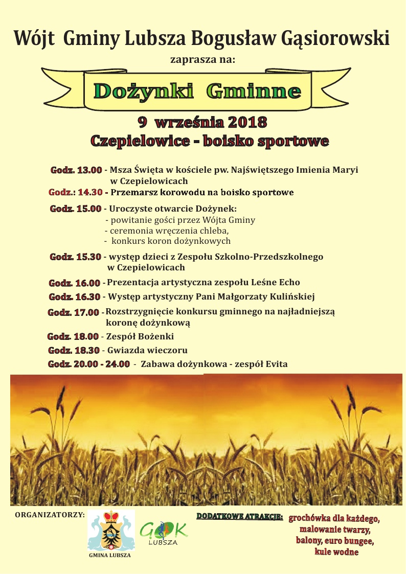 afisz Doynki do gazety