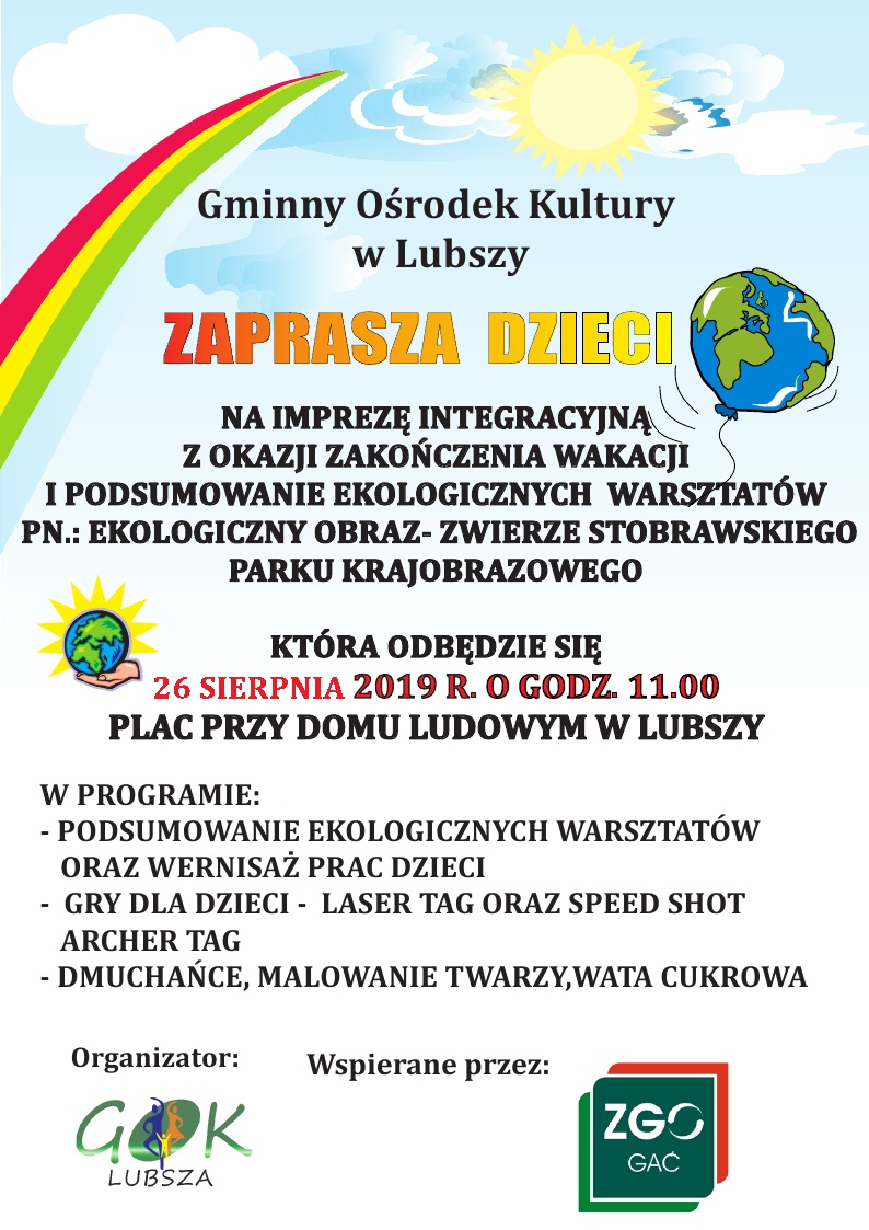 AFISZ ZAKOCZENIE WAKACJI