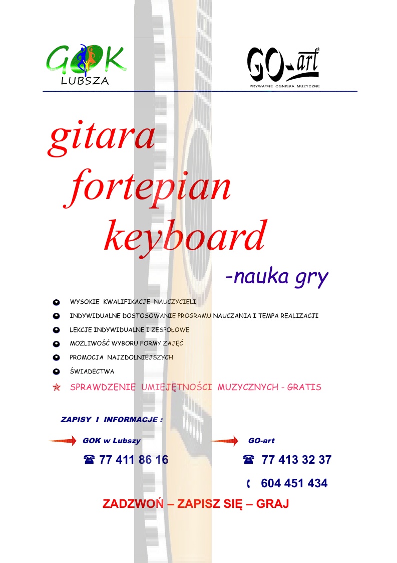 plakat Lubsza